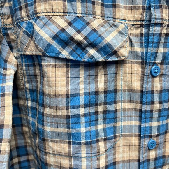 Columbia Omni-Shade Sun Protection Button Up Shirt Men's Large - Picture 7 of 15